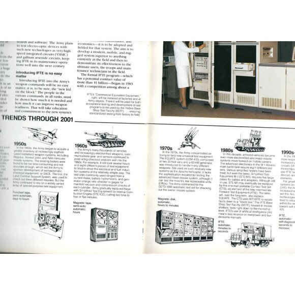 Horizon Magazine (Coverless, c.1989) 28pp Military Tech Radar USPS LLV Photos - Picture 2 of 7